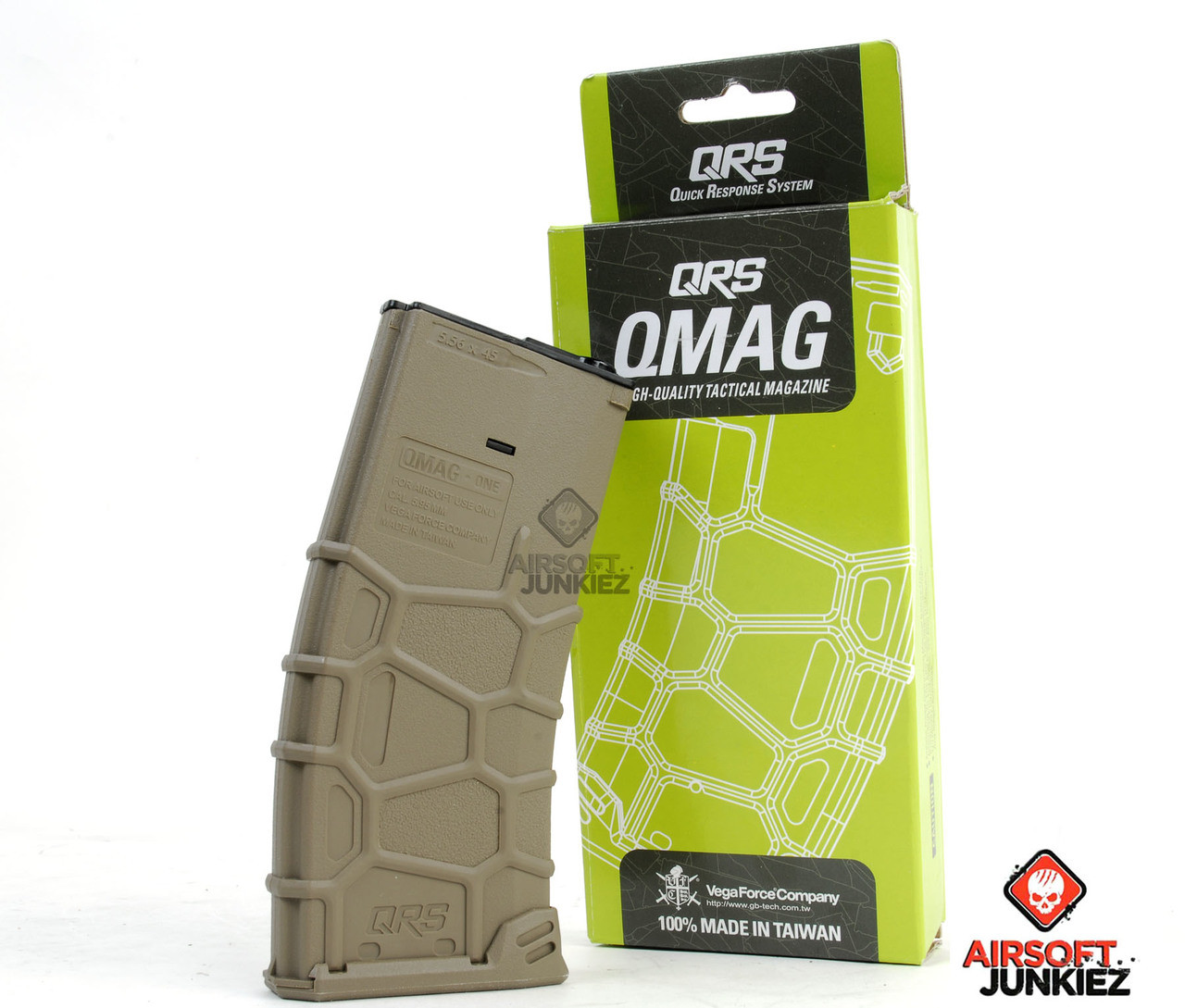 VFC QRS MIDCAP M4 MAGAZINE 120 ROUNDS -- Tan