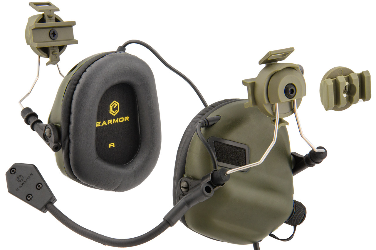 Earmor M32H Headset for Helmets (Tan) - AirsoftJunkiez.com