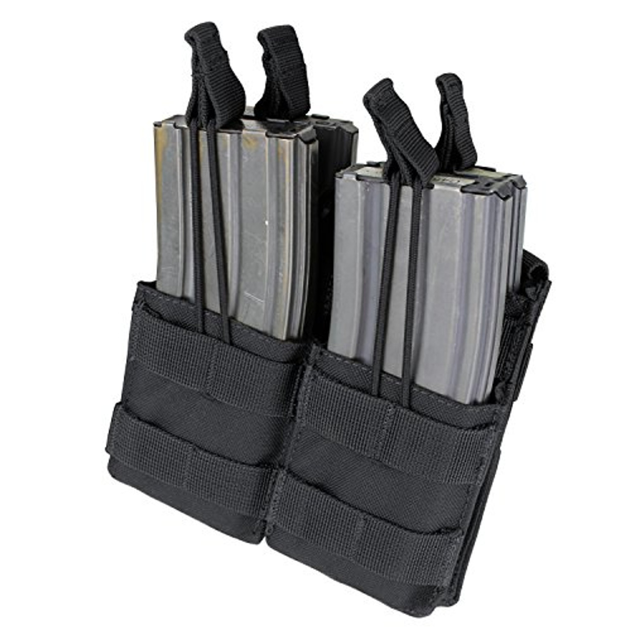 Condor Double Stacker Open-Top M4 Mag Pouch- Black - MA43-002