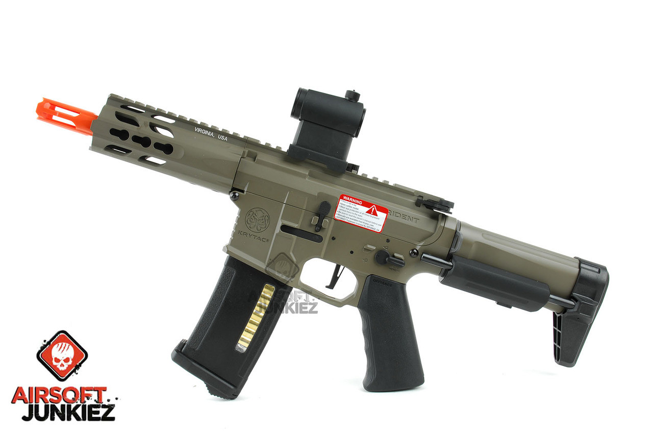 Krytac Full Metal Trident PDW Airsoft AEG Rifle -Dark Earth