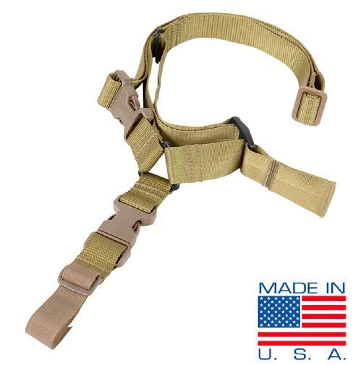 Condor Outdoor Quick One Point Sling (TAN) - AirsoftJunkiez.com