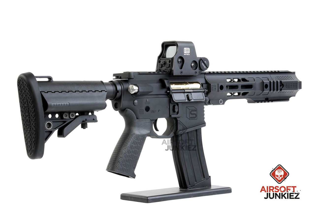 G&P Rapid Fire II Airsoft AEG Rifle w/ QD Barrel Extension and i5  Gearbox (Package: Designed for Fully Auto Only / Black / G&P), Airsoft Guns,  Airsoft Electric Rifles