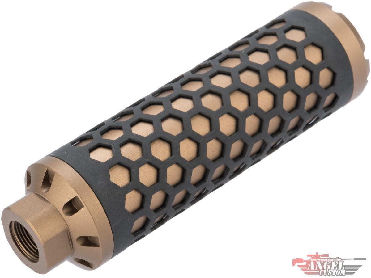 Angel Custom HIVE Airsoft Suppressor Barrel Extension 130mm CCW - Desert Earth