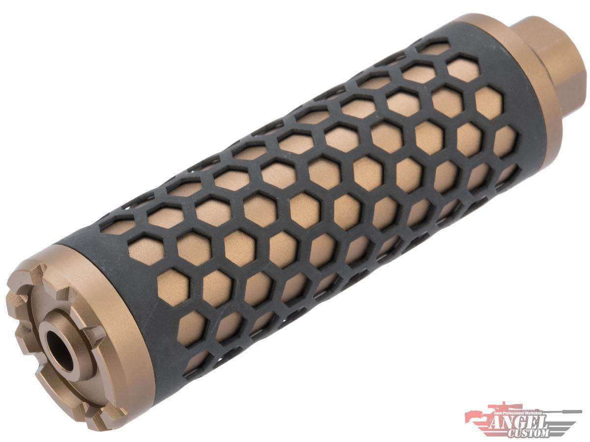 Angel Custom HIVE Airsoft Suppressor Barrel Extension 130mm CCW - Desert Earth