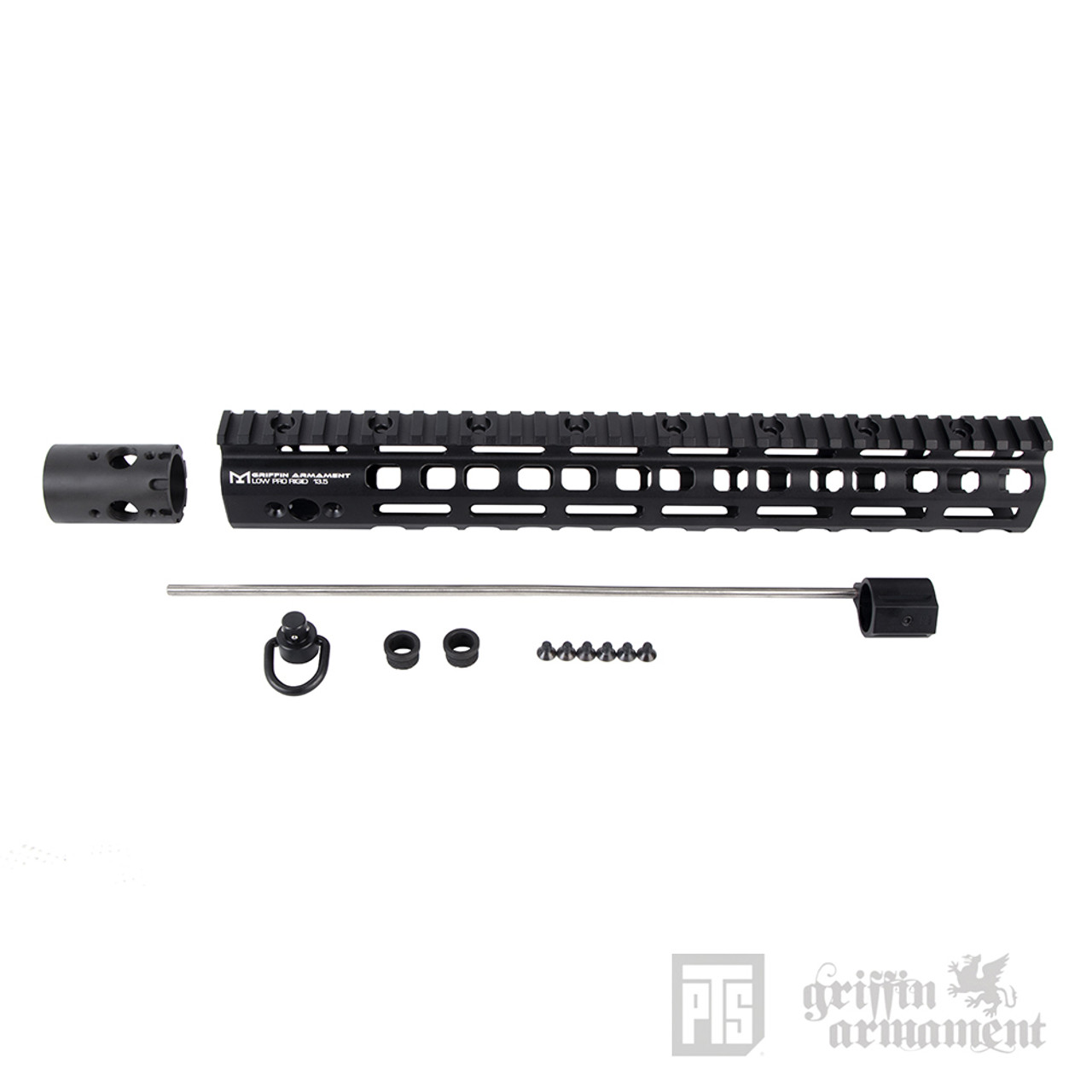 PTS GRIFFIN ARMAMENT LOW PRO RIGID™ M-LOK RAIL 13.5"