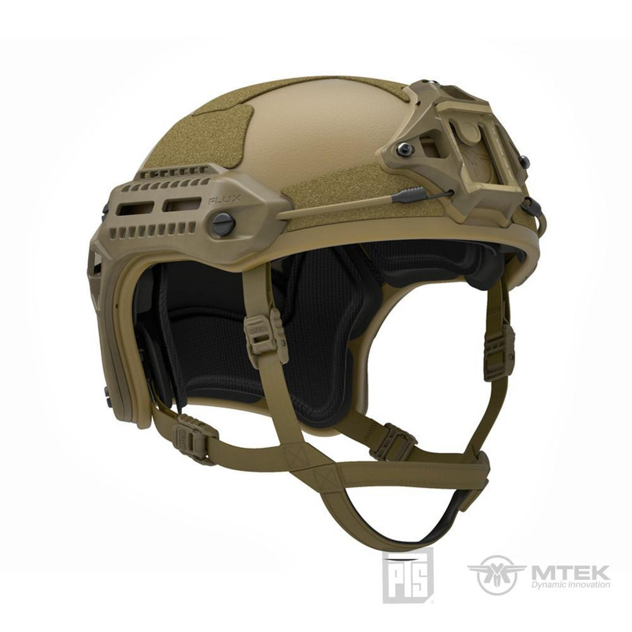 PTS MTEK FLUX HELMET (TAN) - AirsoftJunkiez.com