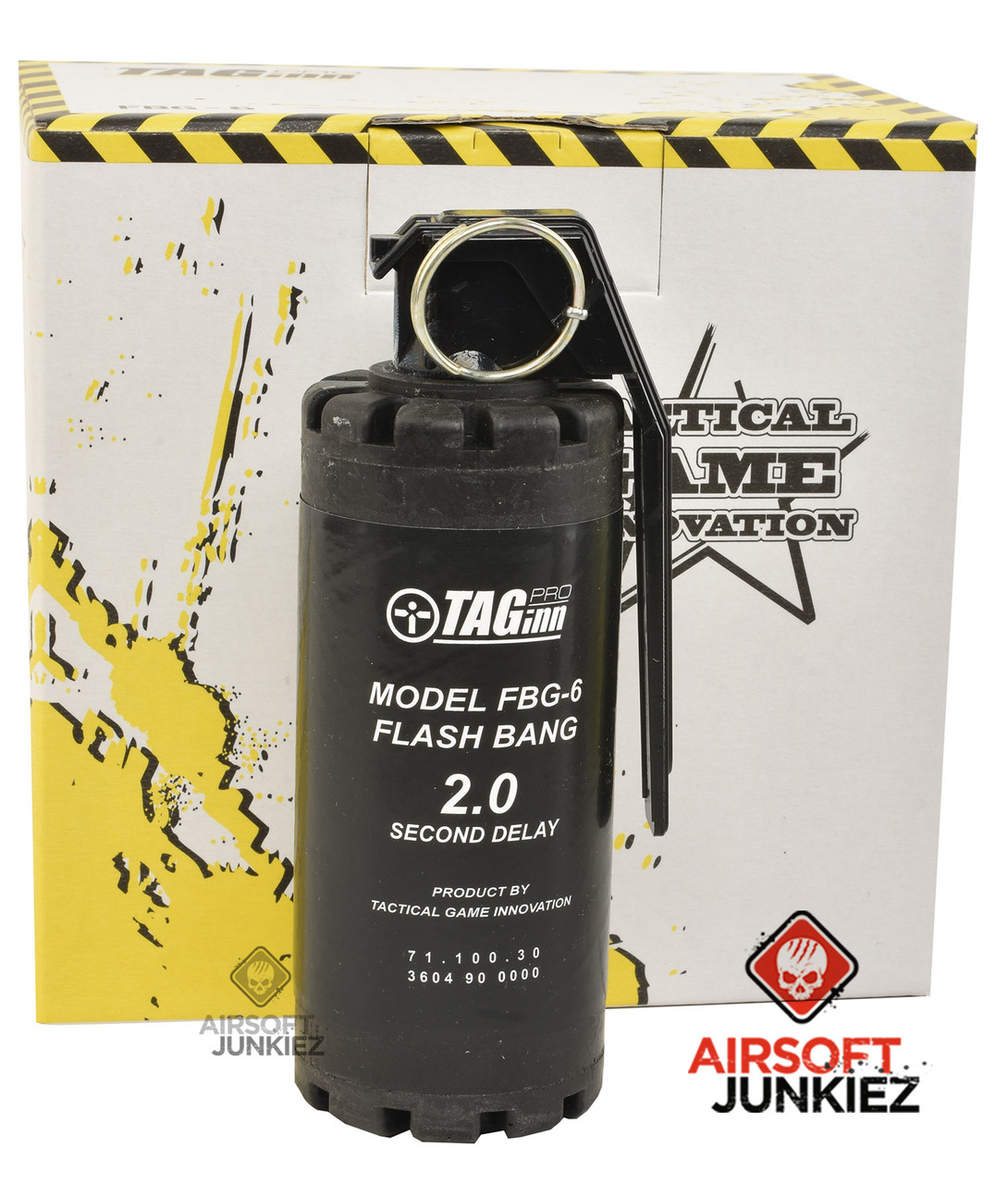 Taginn FBG6 (2.0s) Flash Grenade Pack of 6 Hazmat Shipping