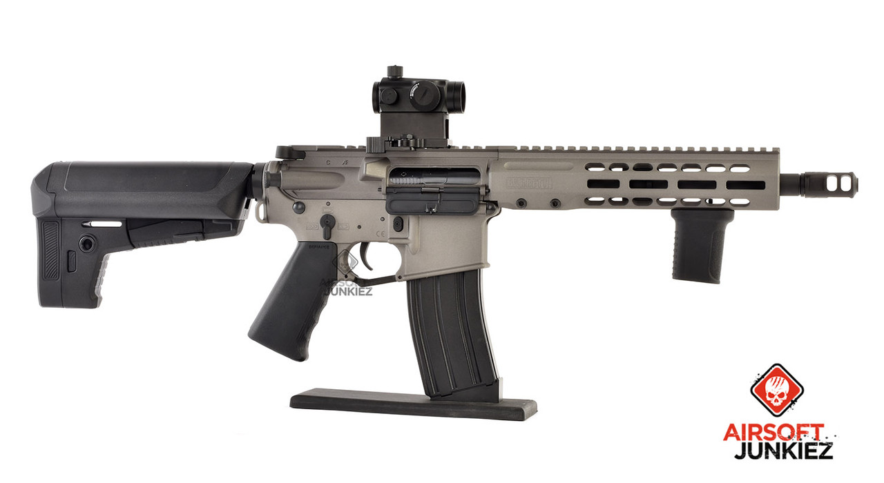 EMG / KRYTAC / BARRETT Firearms REC7 DI AR15 AEG Training Rifle - Tungsten SBR