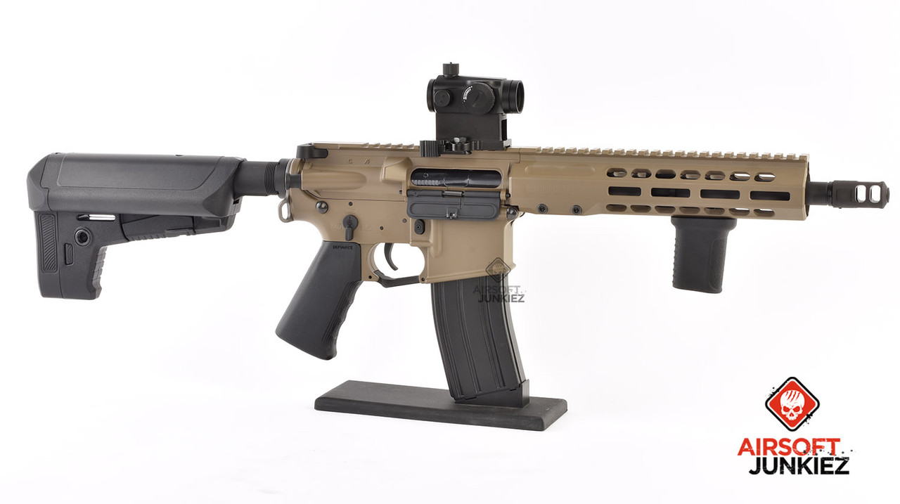 EMG / KRYTAC / BARRETT Firearms REC7 DI AR15 AEG Training Rifle - FDE SBR