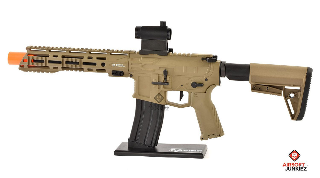 EMG Helios F4 Defense Licensed F4-15 ARS-L MLOK PDW M4 Airsoft AEG Rifle - Tan