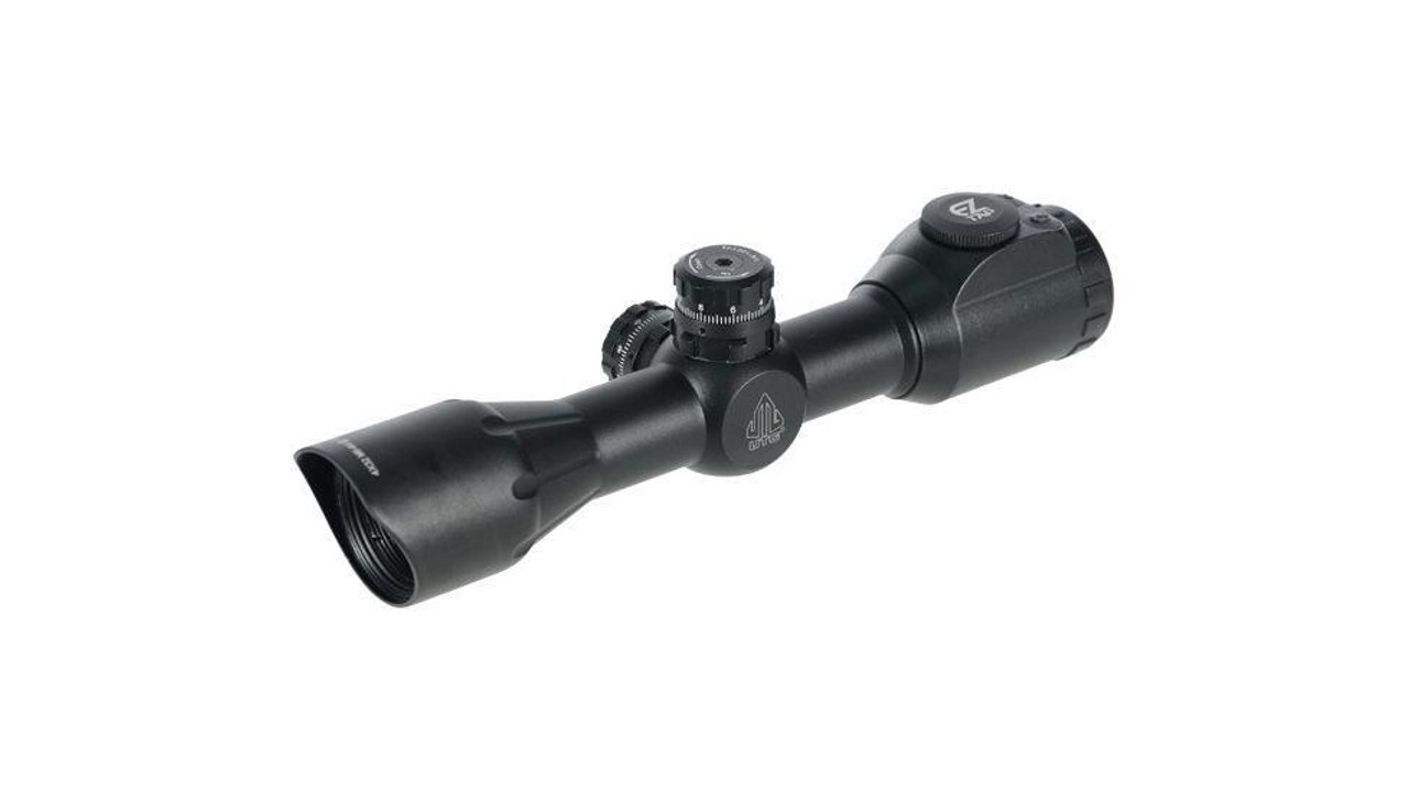 UTG 4X32 1" Compact CQB Scope, 36-color Mil-dot, QD Rings