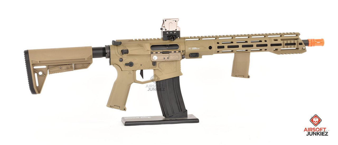 EMG Helios F4 Defense Licensed F4-15 ARS-L MLOK M4 Airsoft AEG Rifle - FDE