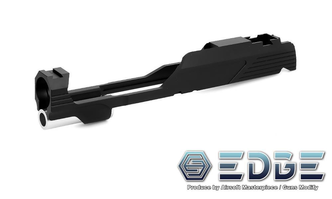 Airsoft Masterpiece EDGE Custom "MEGA" Standard Slide for 5.1 Hi Capa | Black