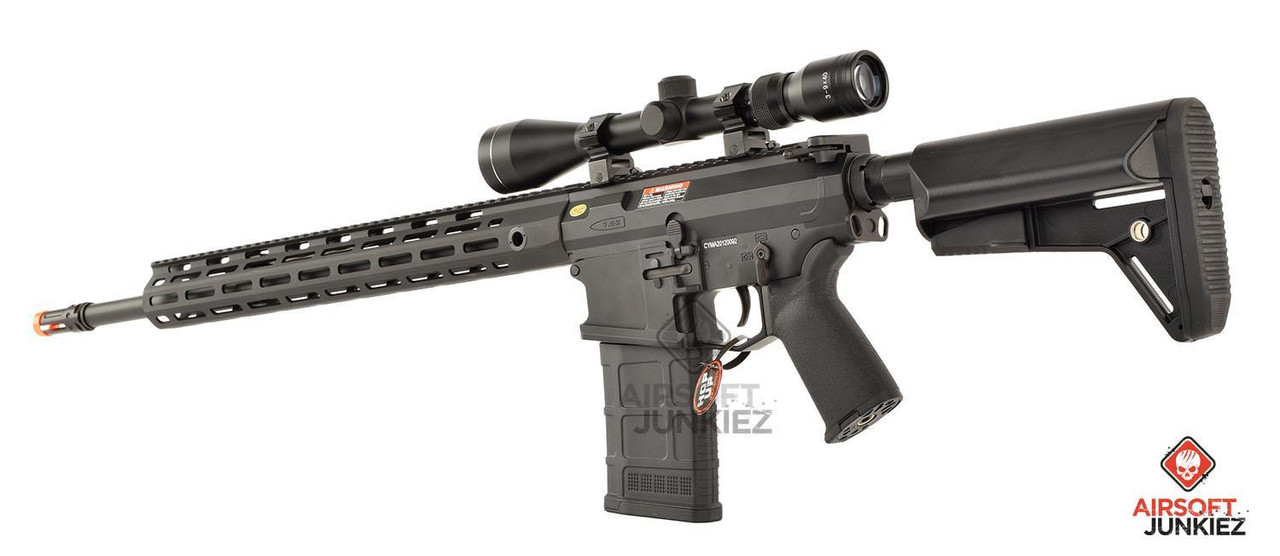 CYMA Platinum SR-25 QBS Airsoft AEG Designated Marksman Rifle | 16.5 M-LOK