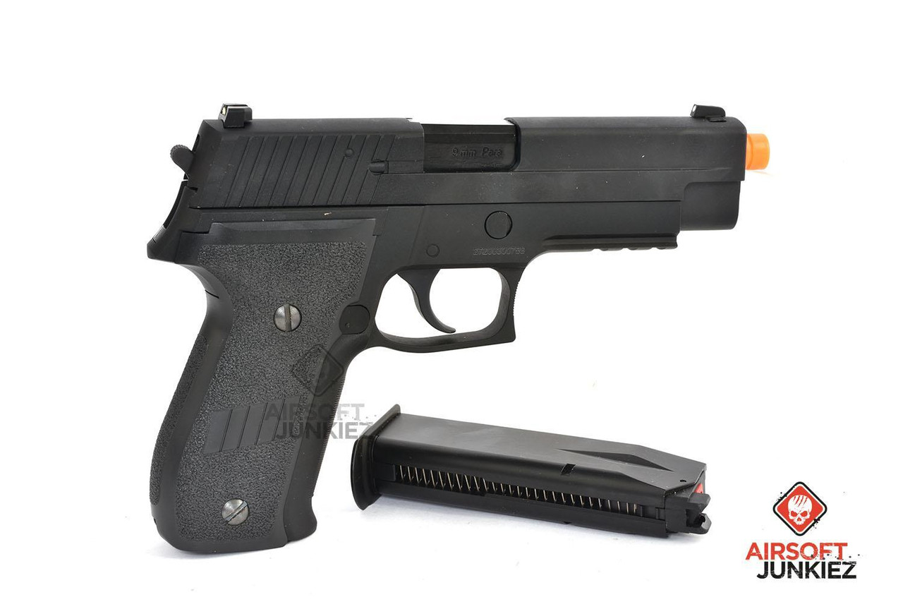 Swiss Arms Licensed 226 Airsoft Gas Blowback GBB Pistol | Railed