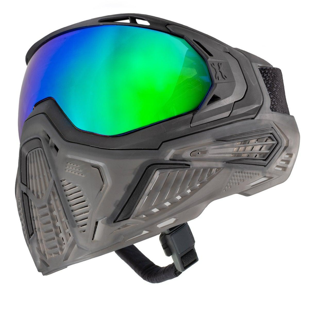 HK Army SLR Goggle - Odyssey (Black/Black/Smoke) Aurora Green Lens