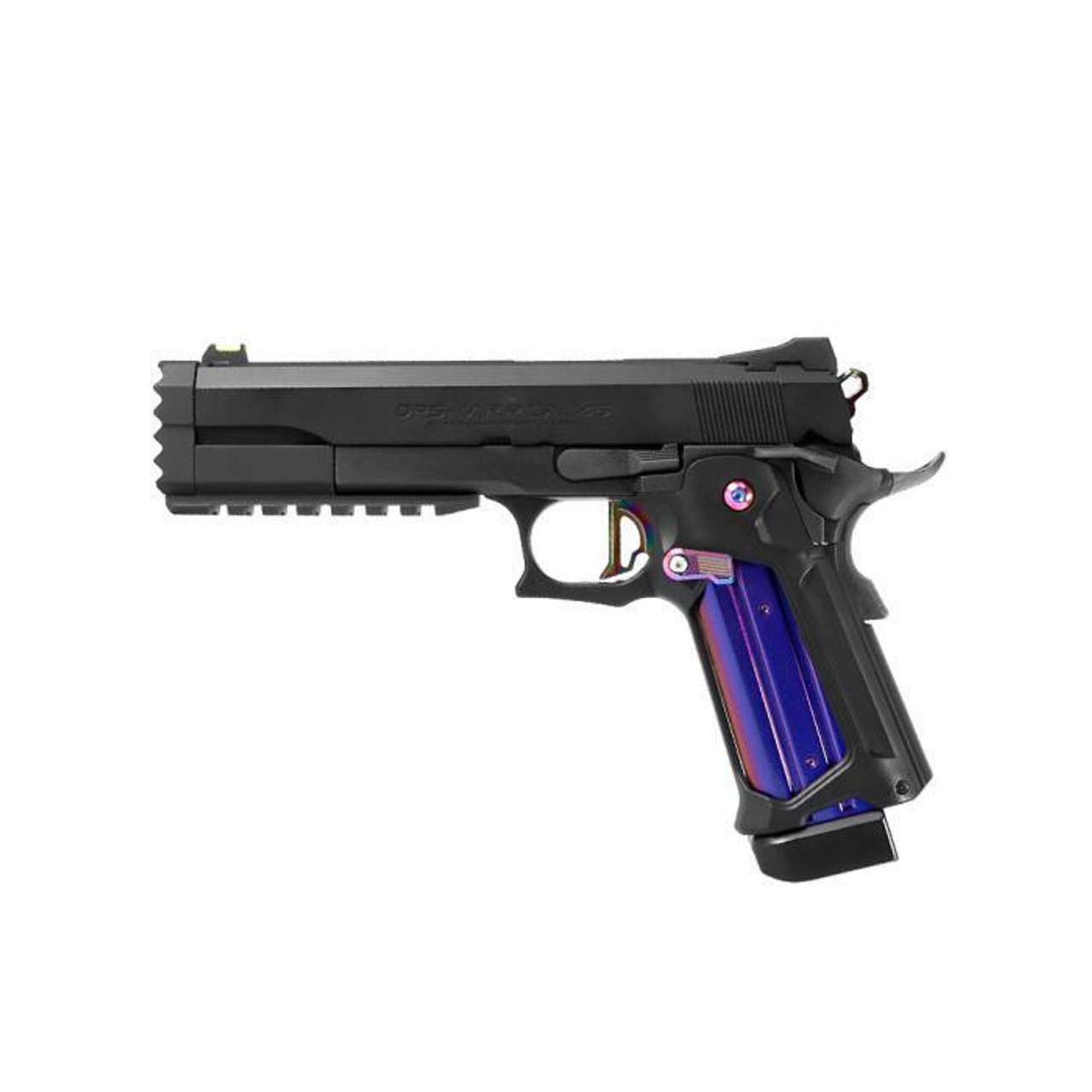 【HI FI FNK】Yuka Pigment Slim Top Nine Ball Hi Capa Custom Skelton Grip R - AirsoftJunkiez.com