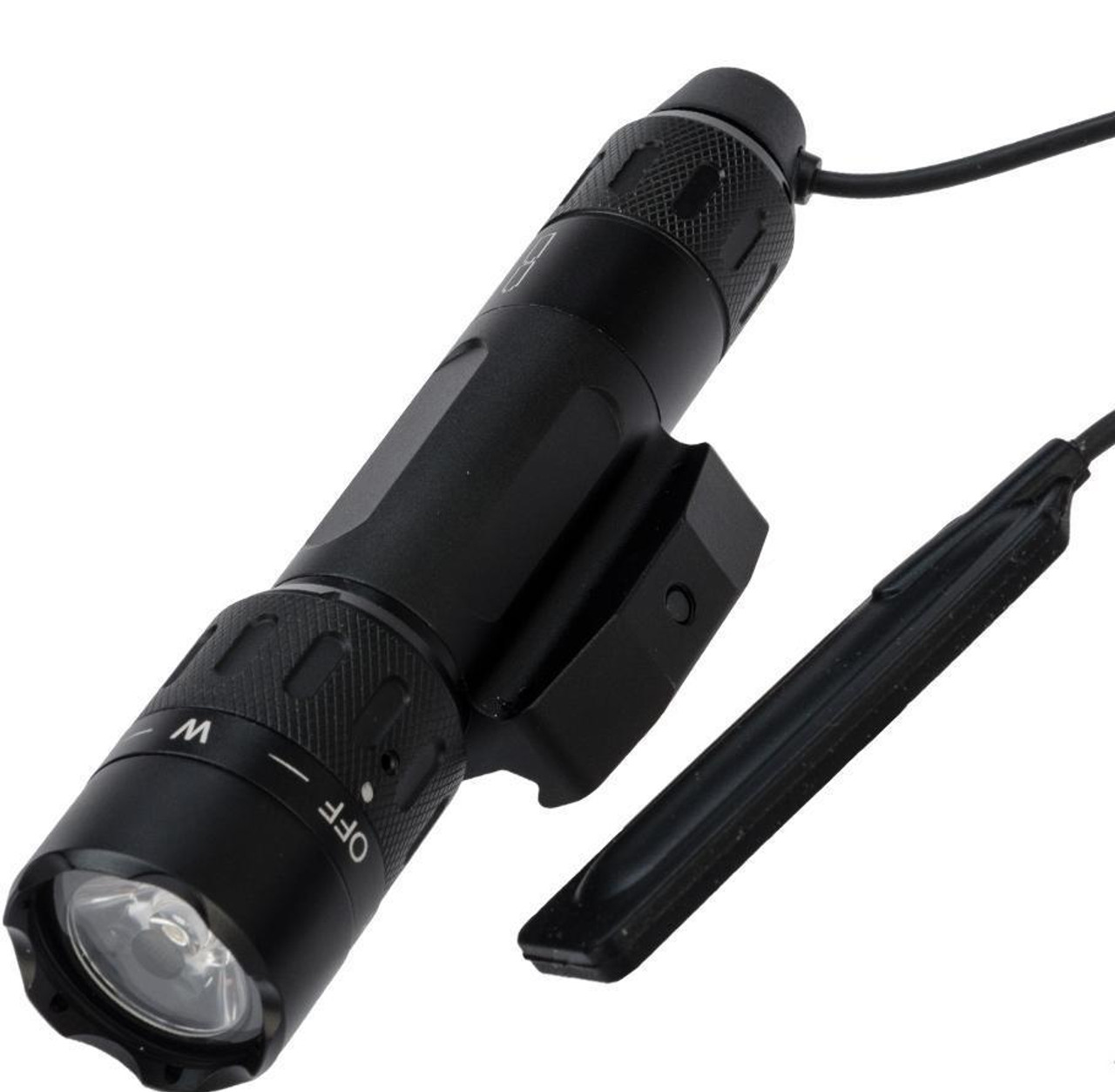 Night Evolution NE04014 Flashlight with IR Flood (Fixed Rail Mount)