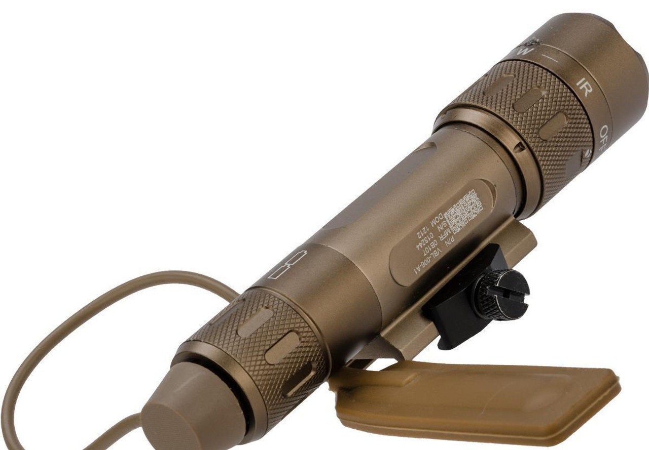 Night Evolution NE04014 Flashlight with IR Flood (Fixed Rail Mount)