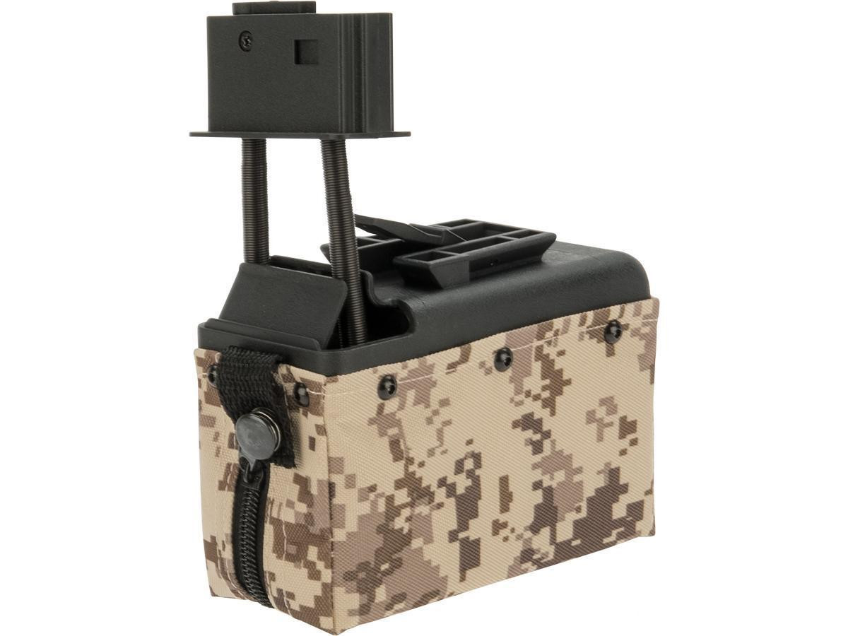 A&K 1500 Round Box Magazine for Airsoft M249 Series AEG (Color