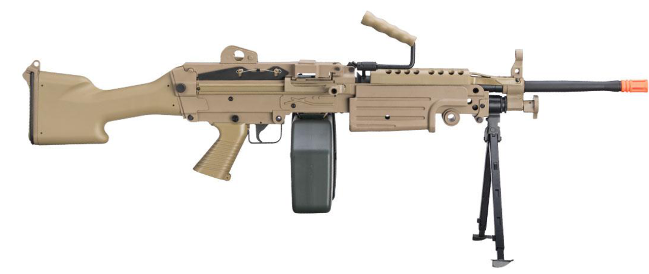 A&K / Cybergun FN Licensed "Middleweight" M249 SAW Machine Gun (Version: MK II / Tan)