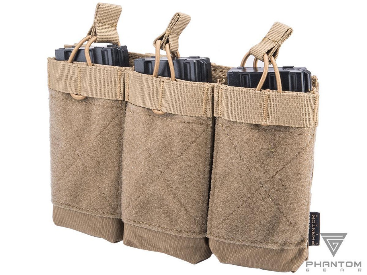 Phantom Gear Triple M4/M16 Open Top Magazine "Morale" Pouch | Select Color