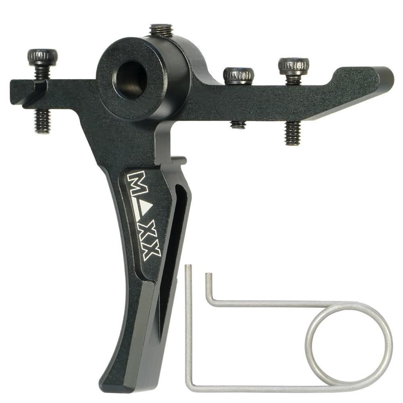 Maxx CNC Aluminum Advanced Speed Trigger (Style D) (Black) For MTW