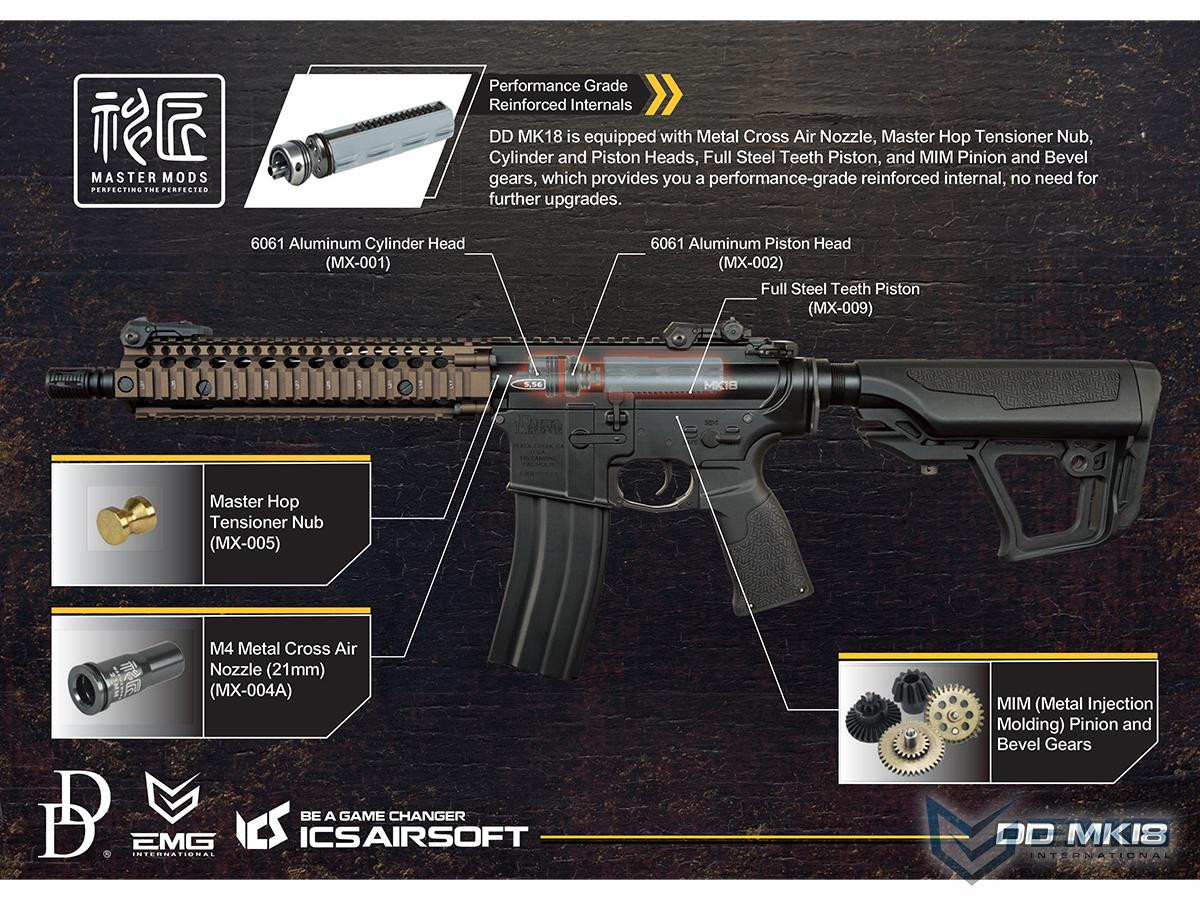 EMG Daniel Defense MK18 Airsoft EBB AEG by ICS - AirsoftJunkiez.com