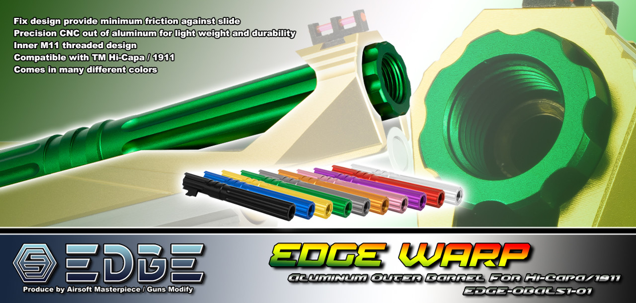 EDGE “WARP” Aluminum Outer Barrel for Hi-CAPA 5.1 | Select Color