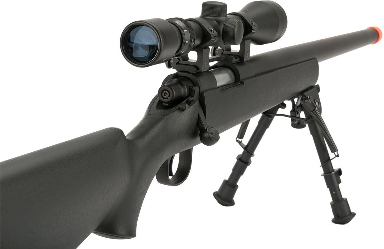 CYMA Standard VSR-10 Bolt Action Airsoft Sniper Rifle with Scope Rail | Black