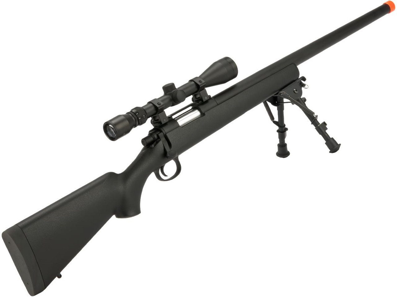 CYMA Standard VSR-10 Bolt Action Airsoft Sniper Rifle with Scope Rail | Black