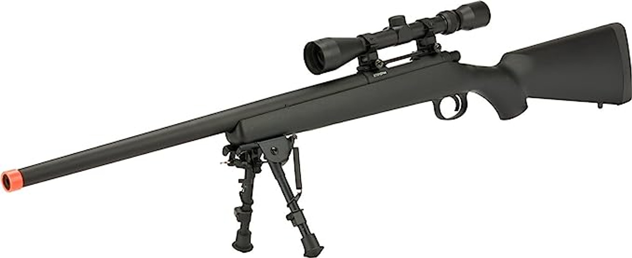 CYMA Standard VSR-10 Bolt Action Airsoft Sniper Rifle with Scope Rail | Black