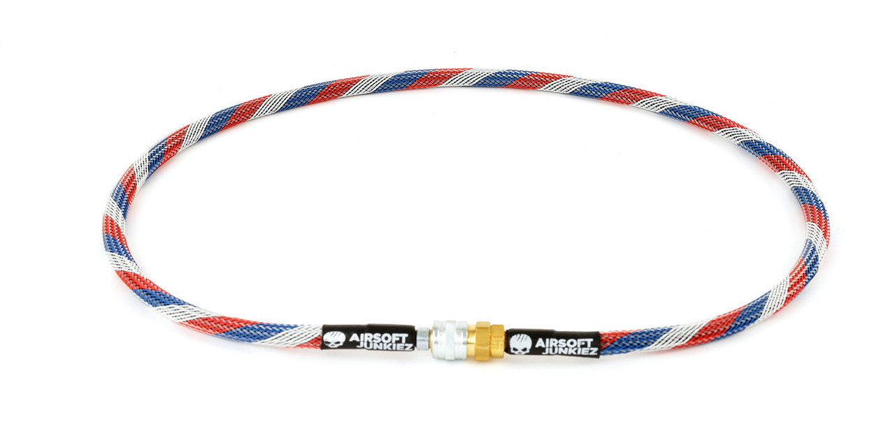 Airsoftjunkiez Heavy Weave Widebore Air Line 36" - Patriot