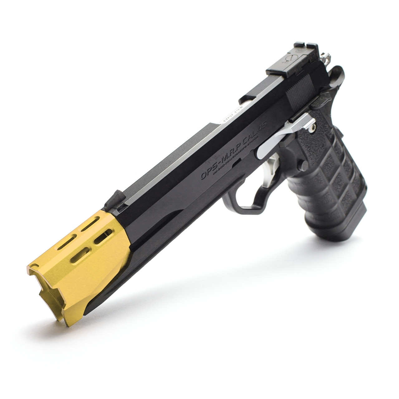 Nine Ball Aluminum Alloy Lower Frame with Compensator for Tokyo Marui Hi-Capa Airsoft Pistols | Gold