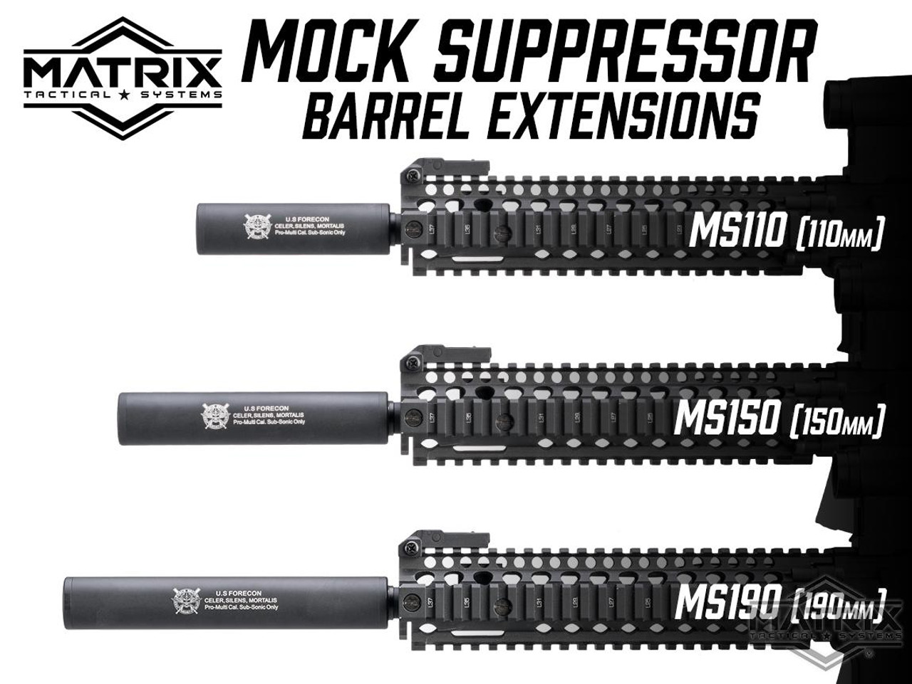 Matrix Airsoft Mock Silencer/Barrel Extension (Blank/150mm)
