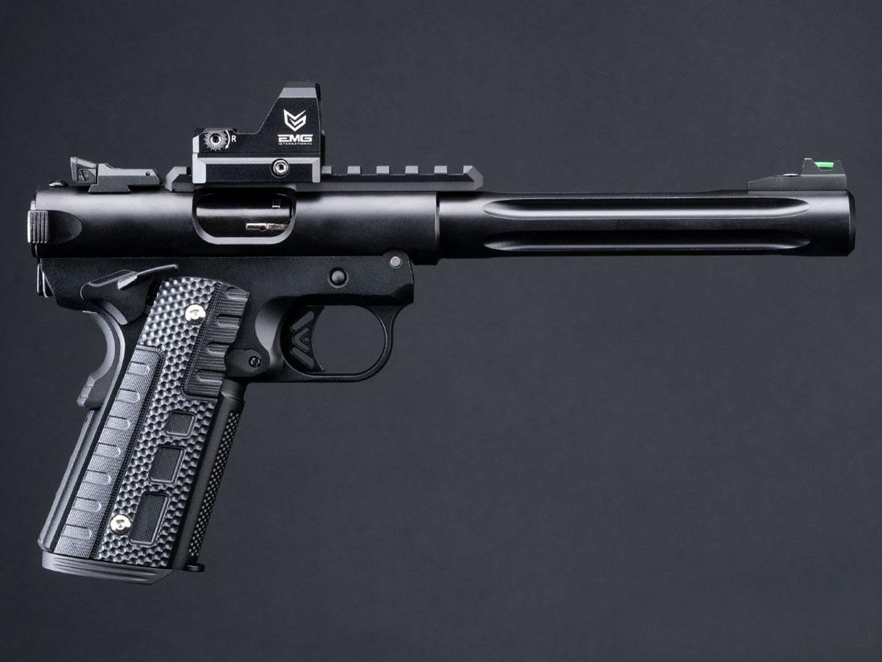 WE-Tech Galaxy 1911 Gas Blowback Airsoft Pistol (Color: Black Slide / Black Frame / Premium Long Barrel)