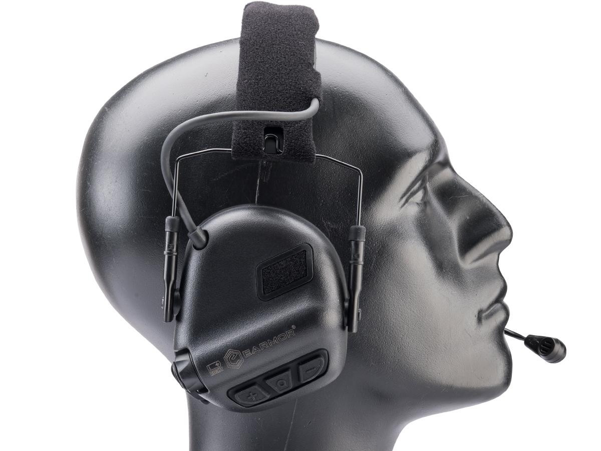 Earmor M32 PLUS Tactical Communications Headset (Color: Black