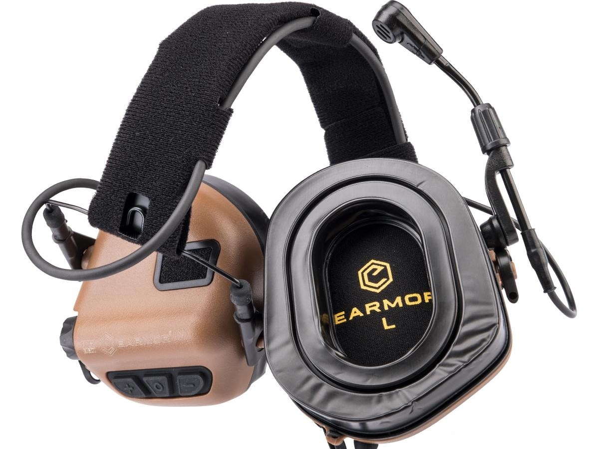Earmor M32 PLUS Tactical Communications Headset (Color: Coyote