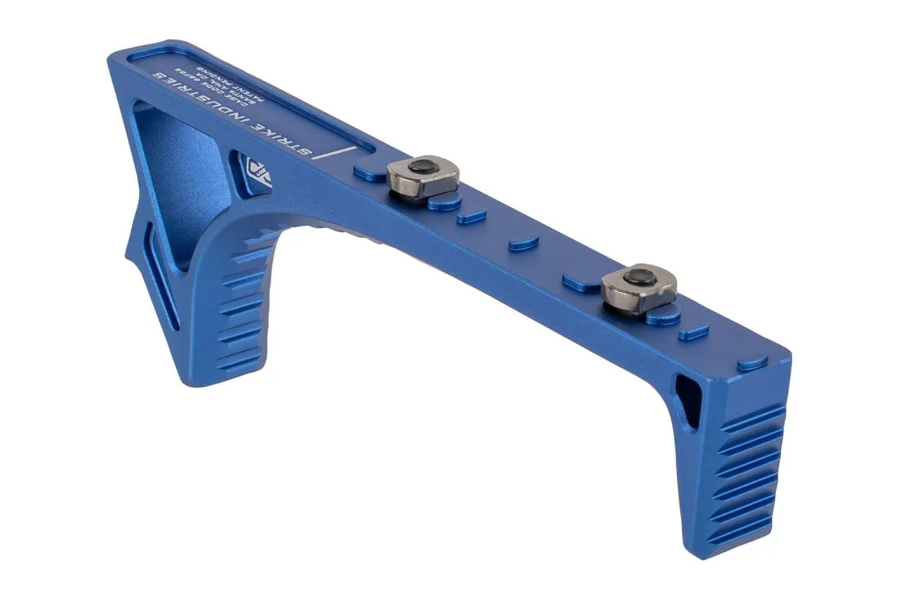 Strike Industries, Link Curved Foregrip, Blue, Fits MLOK and Keymod
