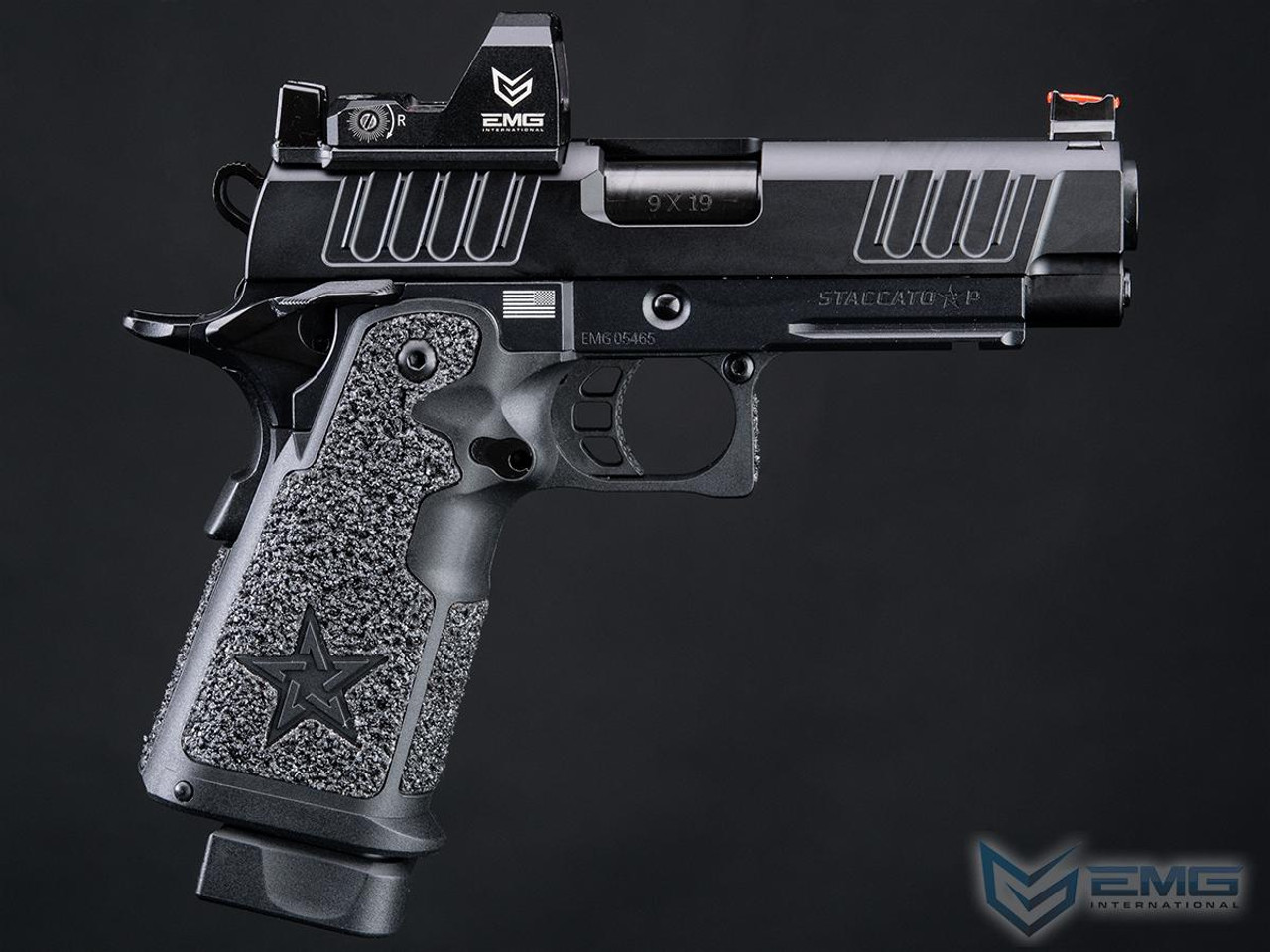 EMG Helios Staccato Licensed P 2011 CO2 Gas Blowback Airsoft Pistol (Model: Pro Grip / CNC / Gun Only)