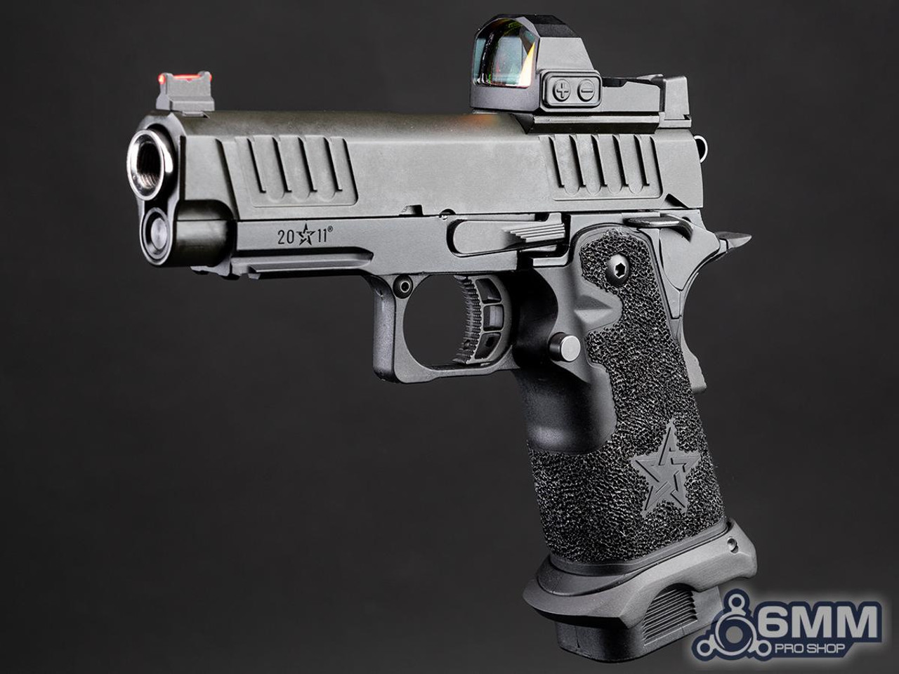 6mmProShop Staccato Licensed C2 Compact 2011 Gas Blowback T8 Airsoft Pistol (Color: Black / Green Gas / Gun Only)