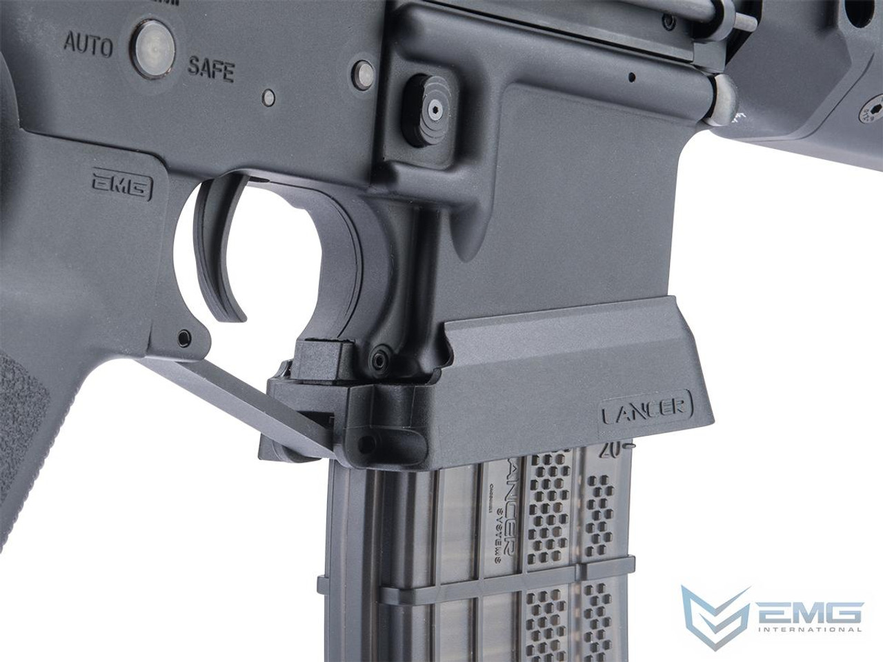 EMG Lancer Systems Adaptive Magwell for M4 Airsoft Rifles (Color: Dark Earth)