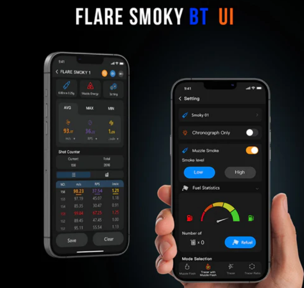 E-Shooter Flare Smoky BT Tracer Unit