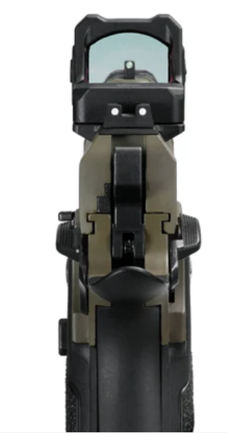 ARCTURUS Vanguard 5" Hi-Capa GBB Pistol w/Optics Ready Slide & ARS-1 Red Dot Combo BLK-TAN