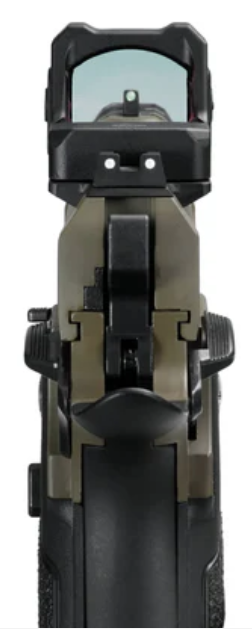 ARCTURUS Vanguard 4.3" Hi-Capa GBB Pistol w/Optics Ready Slide & ARS-1 Red Dot Combo BLK-TAN