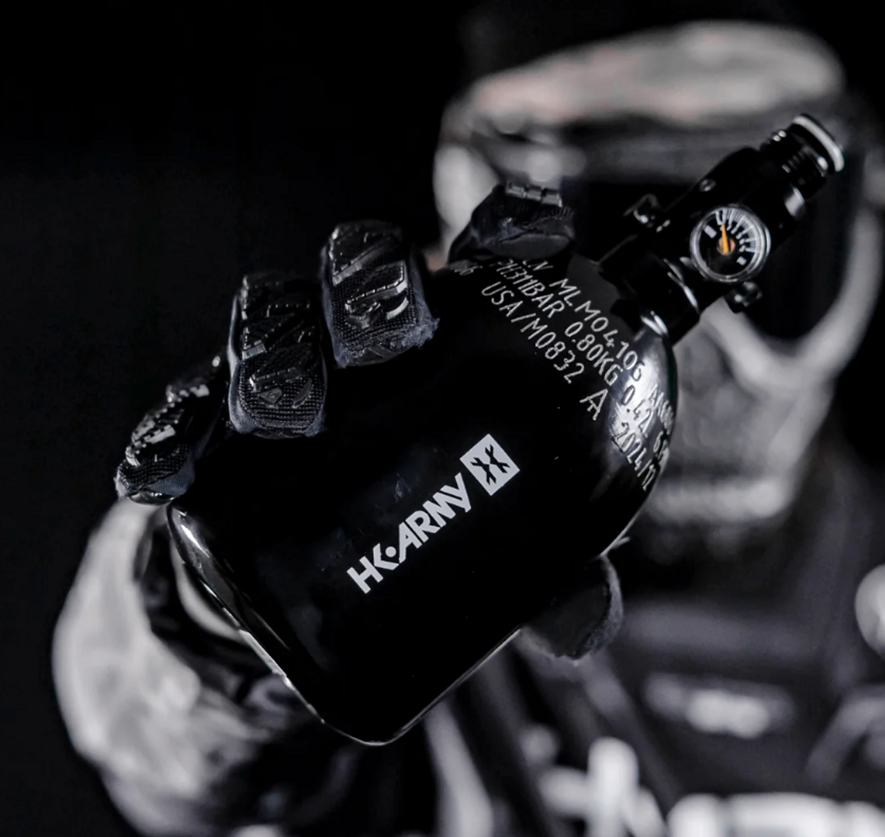 HK Army 26ci / 3000psi Aluminum Compressed Air Tank - Stubby - Black