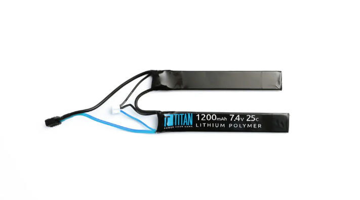 Titan LiPo 1200mAh 7.4v 25C Nunchuck T-Plug (Deans)