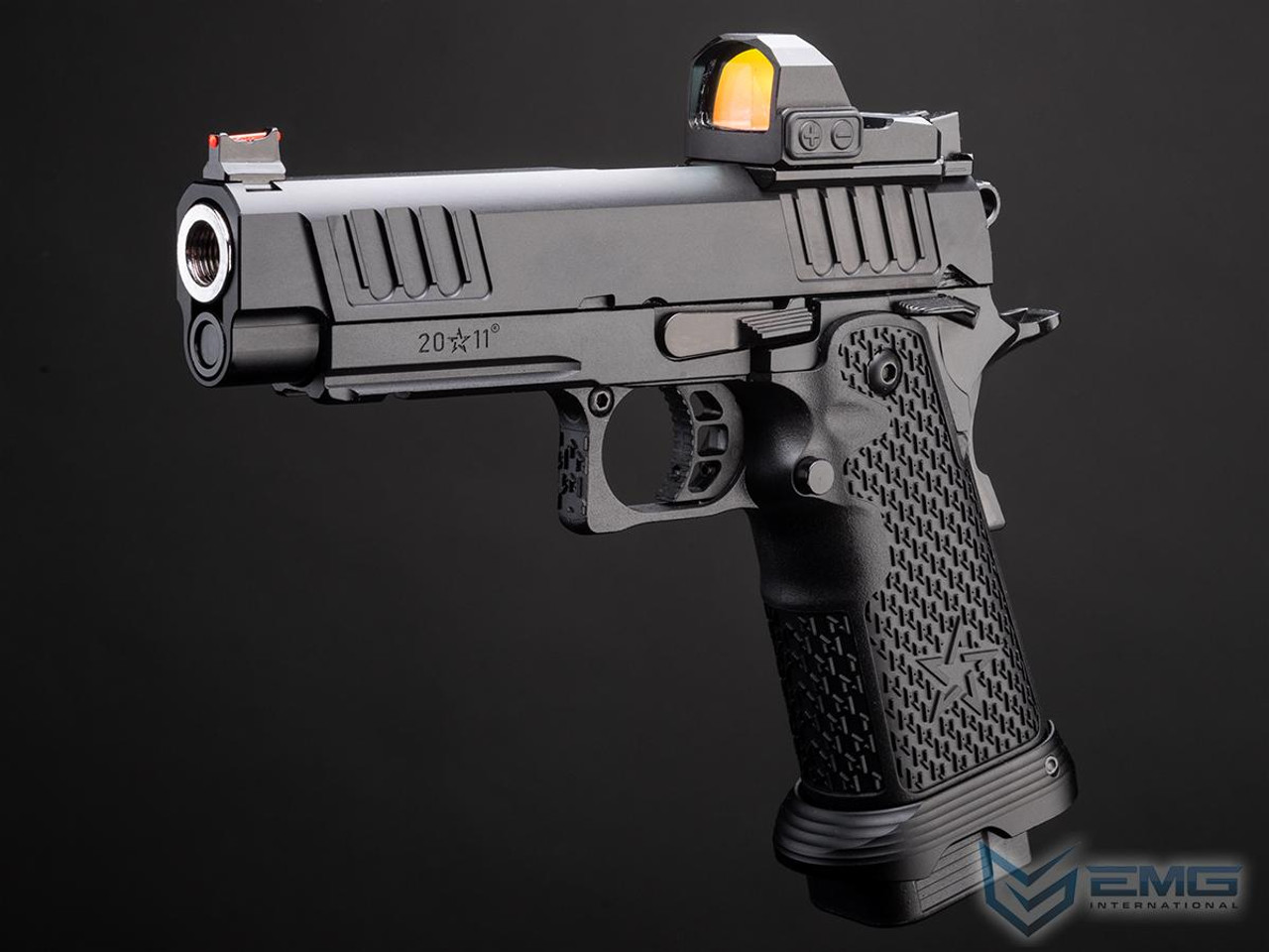 EMG Helios Staccato Licensed P 2011 CO2 Gas Blowback Airsoft Pistol (Model: VIP Grip / CNC / Gun Only) EMG Helios Staccato Licensed P 2011 CO2 Gas Blowback Airsoft Pistol (Model: VIP Grip / CNC / Gun Only)
