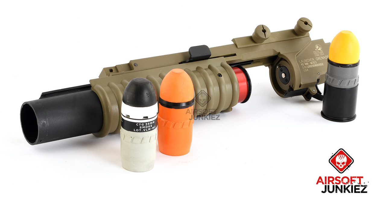 Airsoftjunkiez TAGinn Compatible Colt M203 Launcher  (Model: Dark Earth / Short)