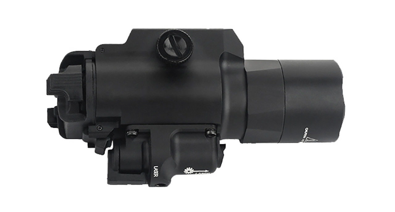 Atlas Custom Works X400 Ultra Tactical LED Rail Mount Light w/ Green Laser (Black)